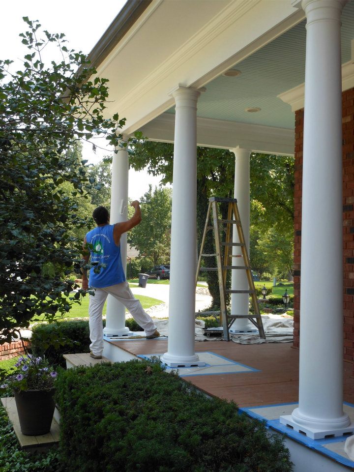 Exterior Column Painting