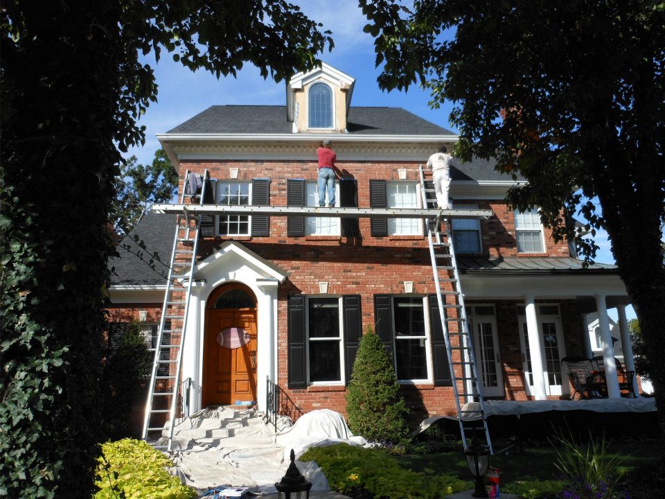 Exterior Brick House Painting