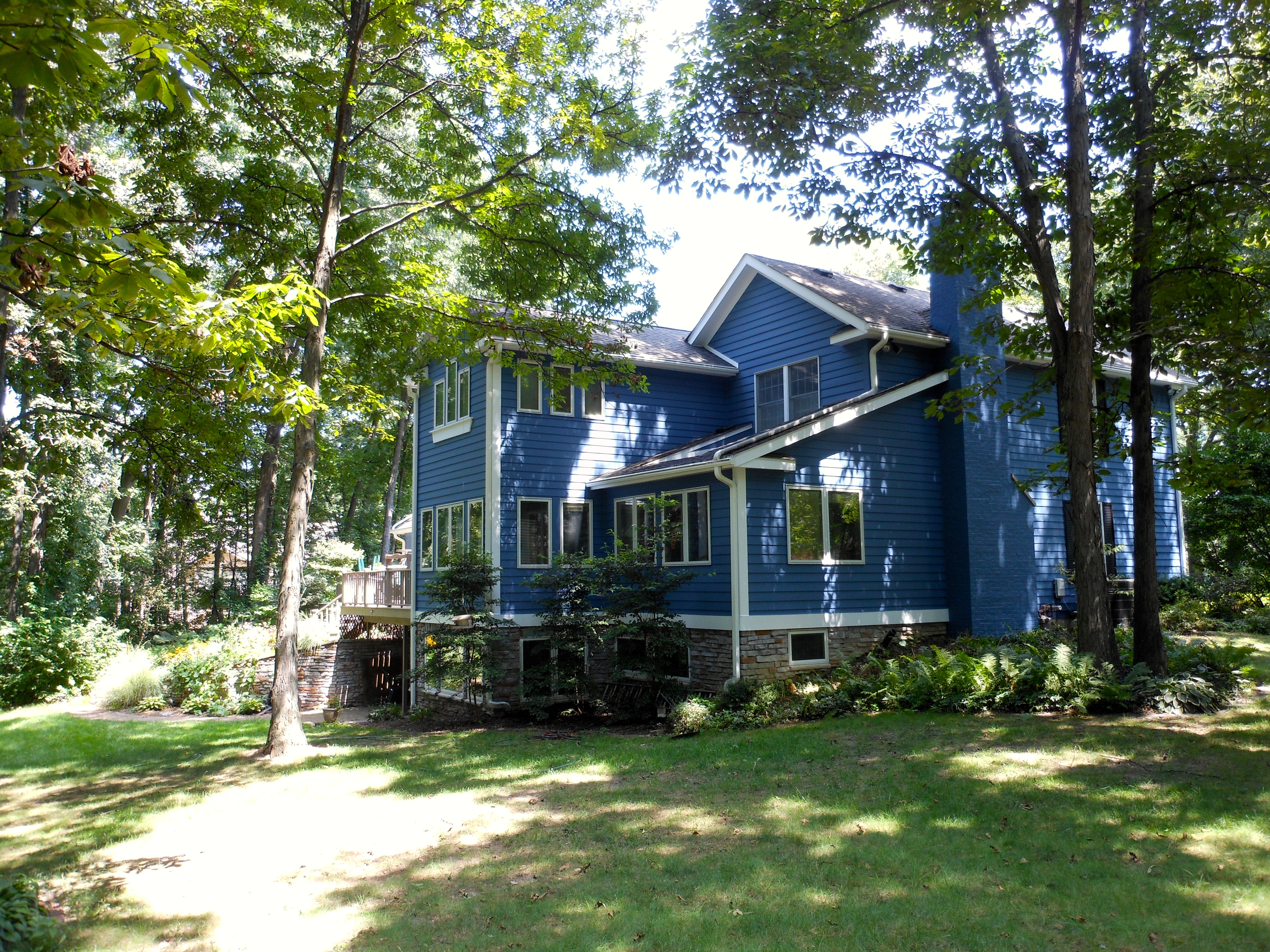 Exterior Painting Blue House